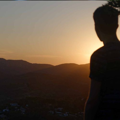 man-sunset
